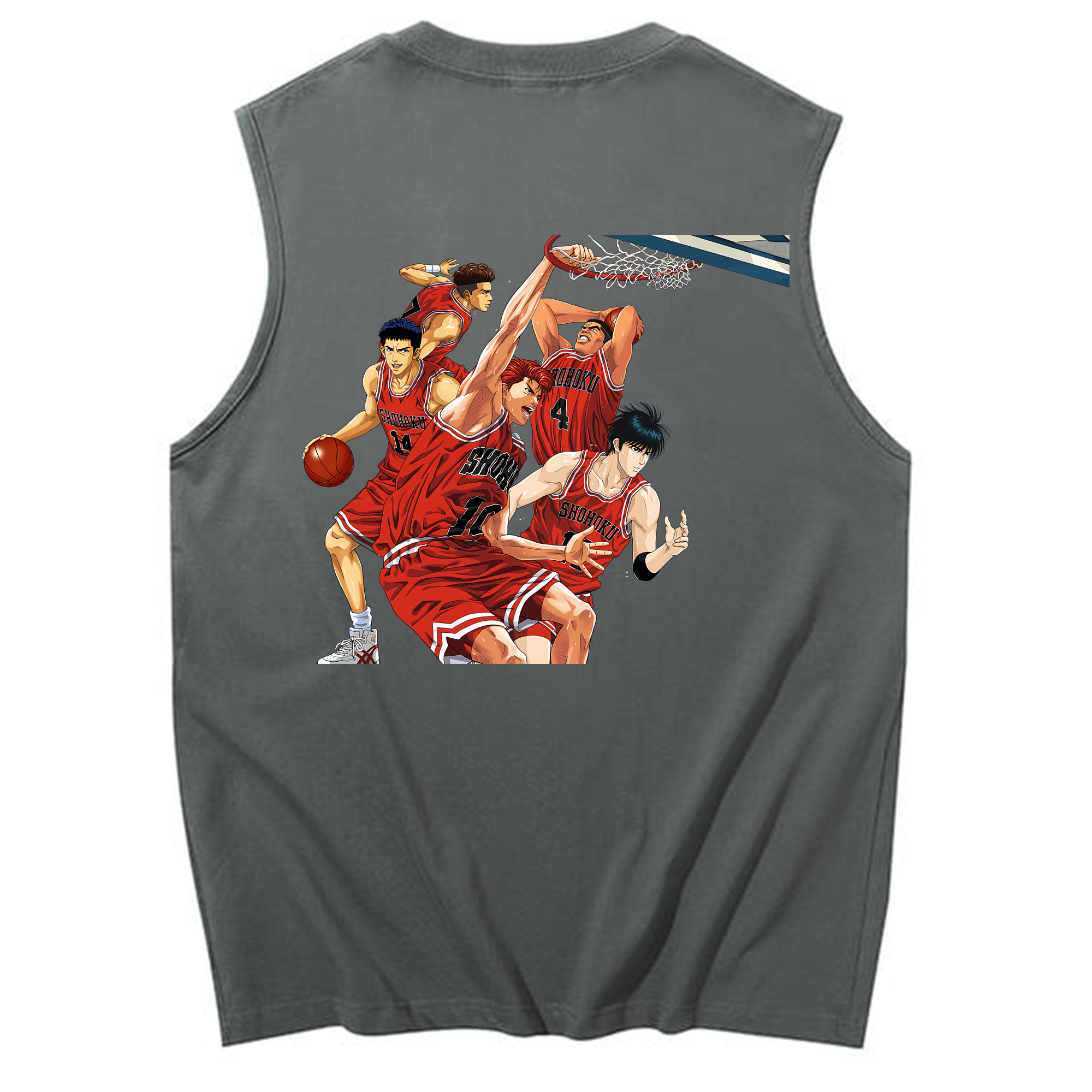 （画像用） SLAM DUNK／スラムダンク コットン100％タンクトップ（背面プリント）